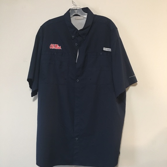 Columbia Other - Ole Miss Navy Columbia PFG shirt